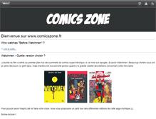 Tablet Screenshot of comicszone.fr